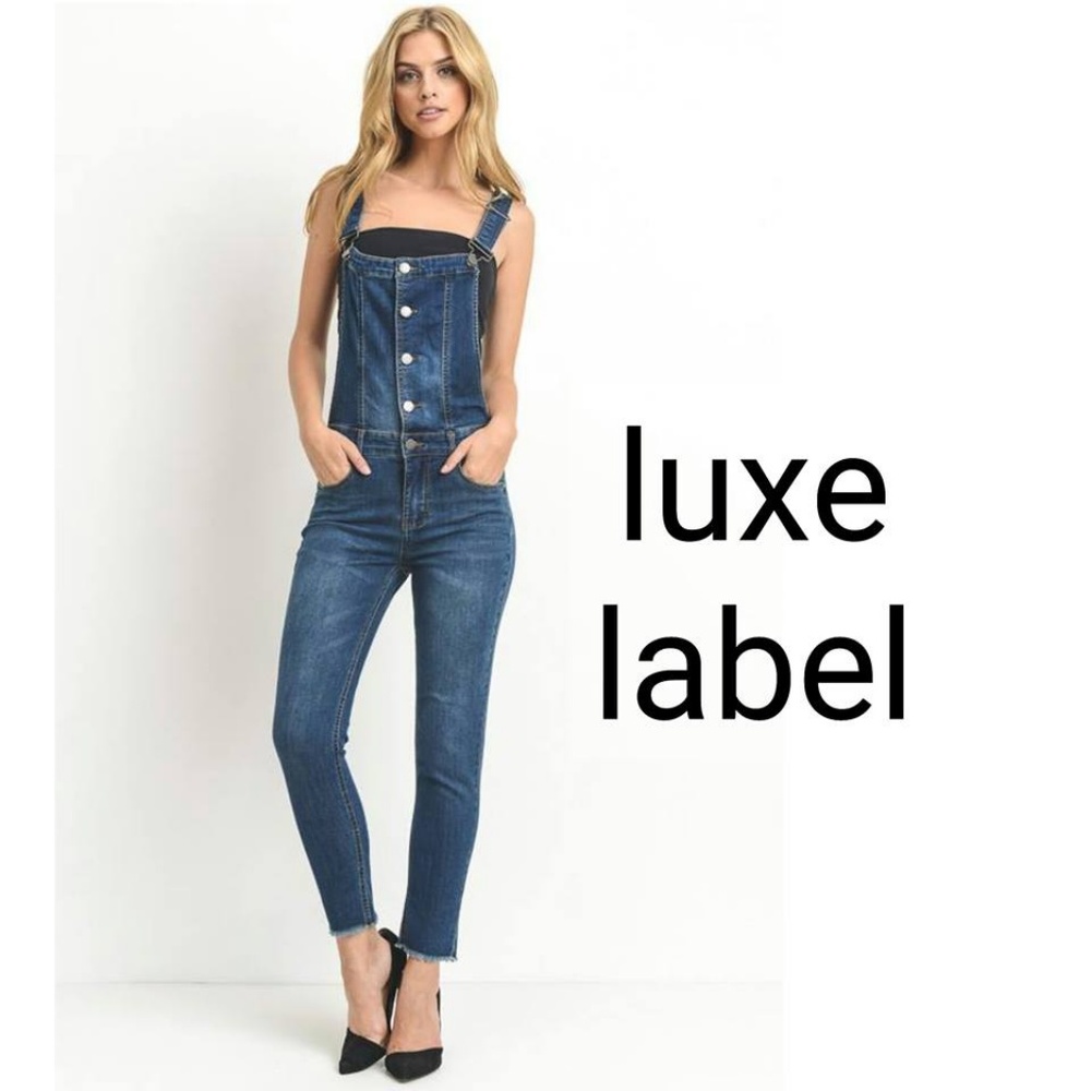 PREMIUM BUTTON UP RACERBACK OVERALLS - Picture 2 of 6